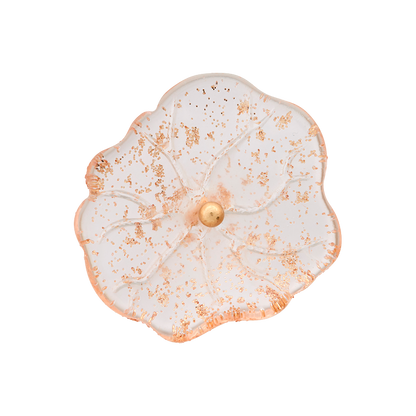 Polyester button shank, Flower, 20mm