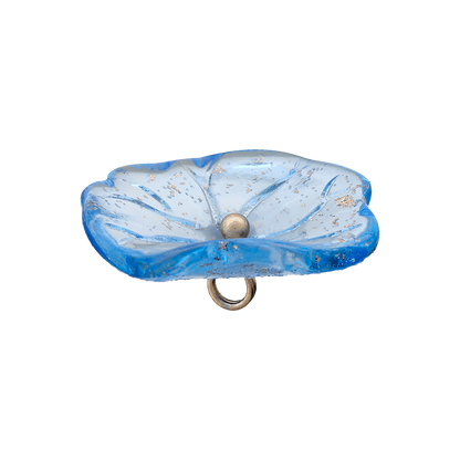 Polyester button shank, Flower, 20mm