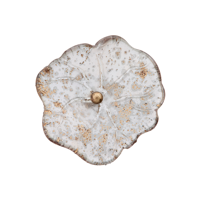 Polyester button shank, Flower, 20mm