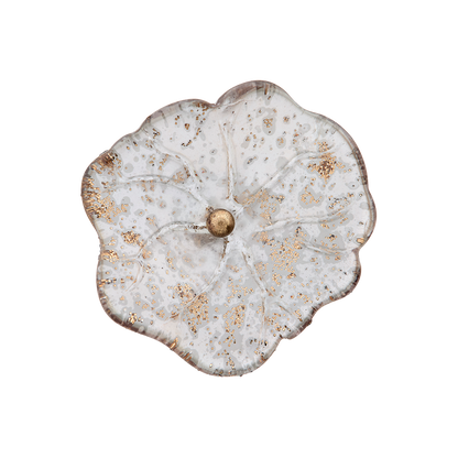 Polyester button shank, Flower, 20mm