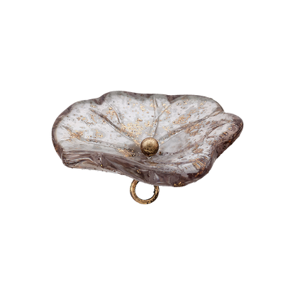 Polyester button shank, Flower, 20mm