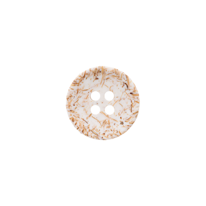 Coconut/polyester button 4-holes, recycled, 15mm, 20mm