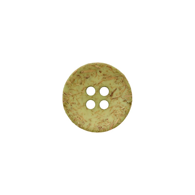 Coconut/polyester button 4-holes, recycled, 15mm, 20mm