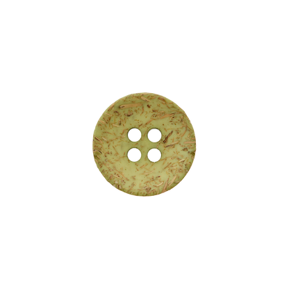Coconut/polyester button 4-holes, recycled, 15mm, 20mm