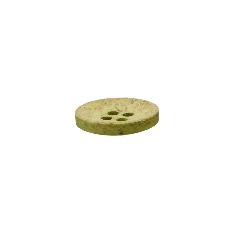 Coconut/polyester button 4-holes, recycled, 15mm, 20mm