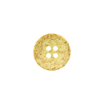 Coconut/polyester button 4-holes, recycled, 15mm, 20mm