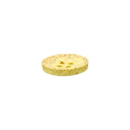 Coconut/polyester button 4-holes, recycled, 15mm, 20mm