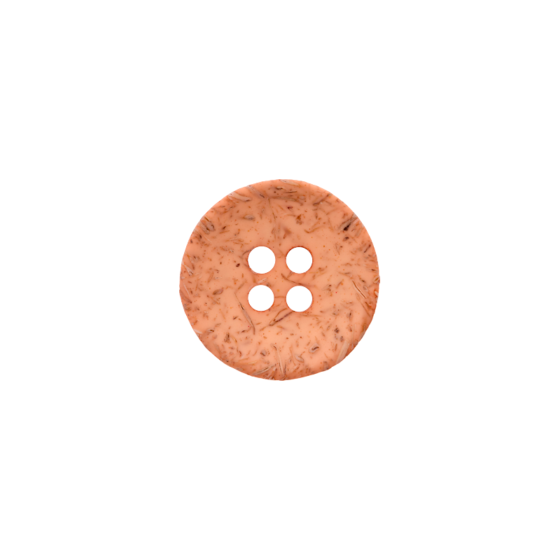 Coconut/polyester button 4-holes, recycled, 15mm, 20mm