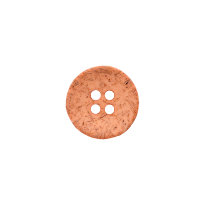 Coconut/polyester button 4-holes, recycled, 15mm, 20mm
