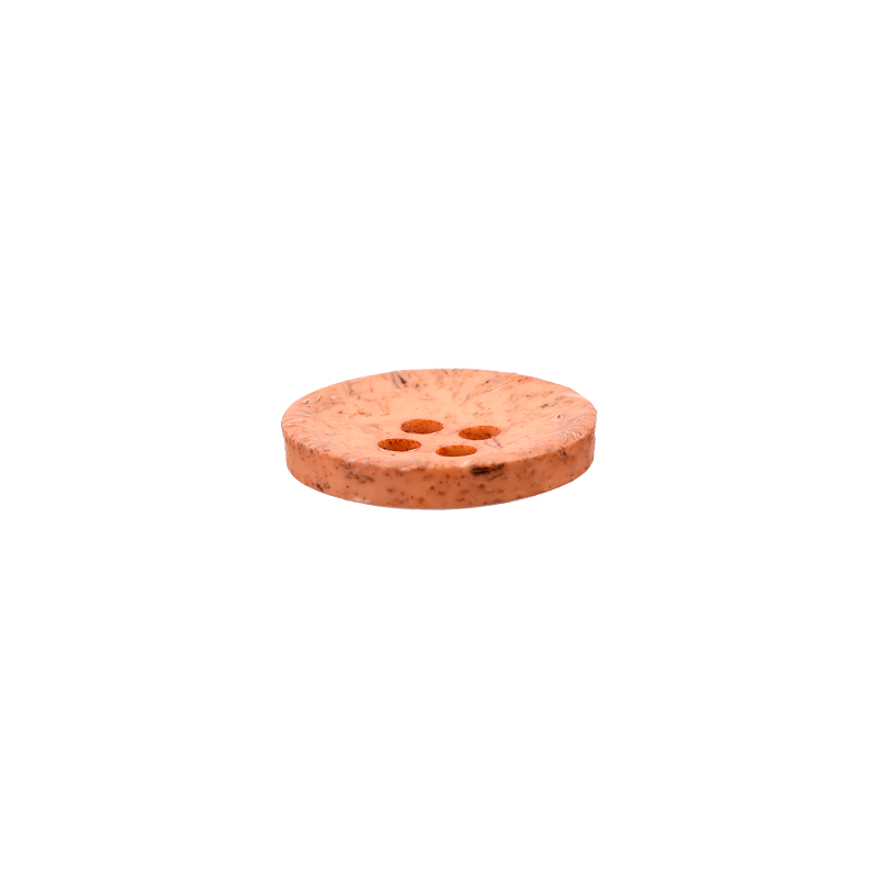 Coconut/polyester button 4-holes, recycled, 15mm, 20mm