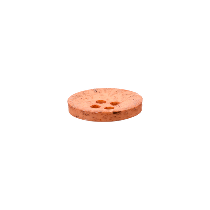 Coconut/polyester button 4-holes, recycled, 15mm, 20mm