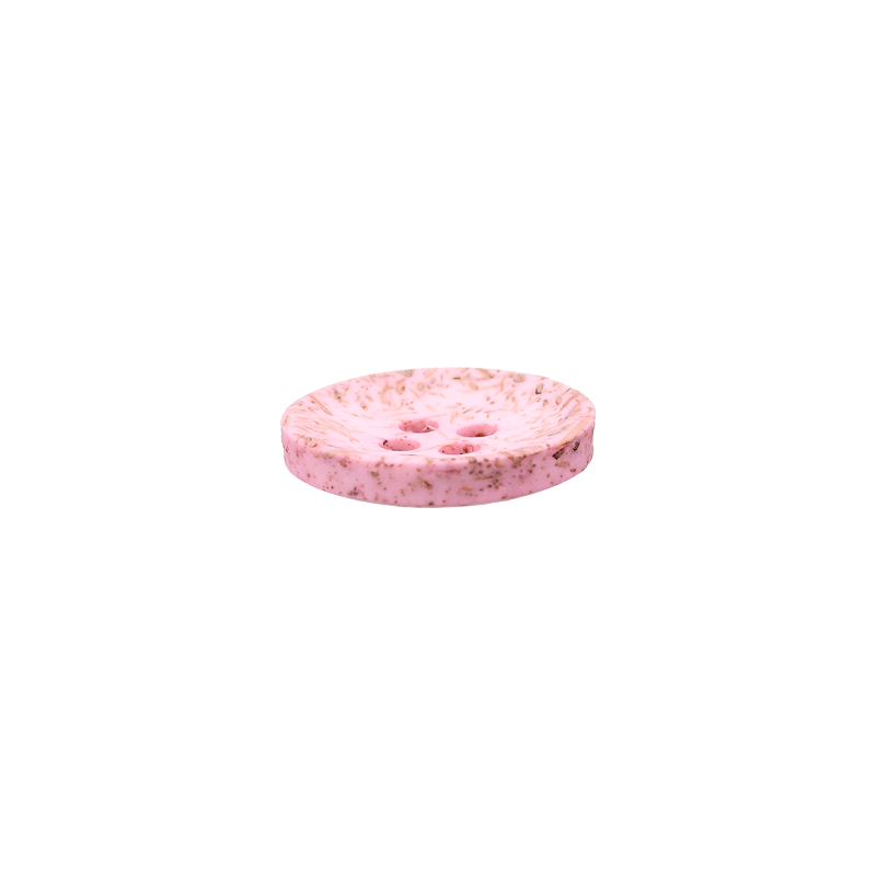 Coconut/polyester button 4-holes, recycled, 15mm, 20mm