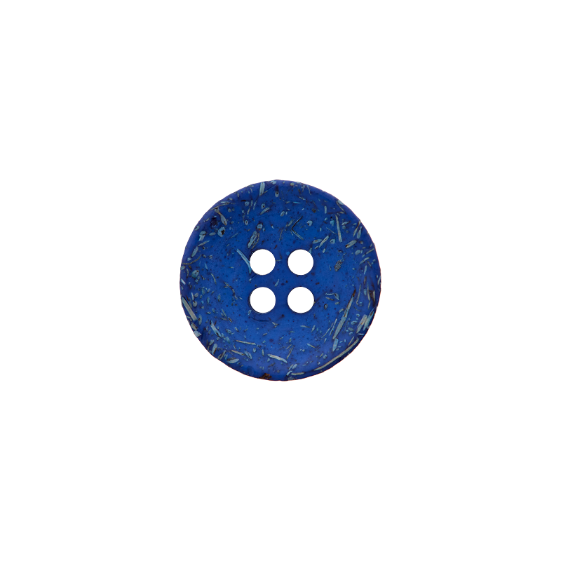 Coconut/polyester button 4-holes, recycled, 15mm, 20mm