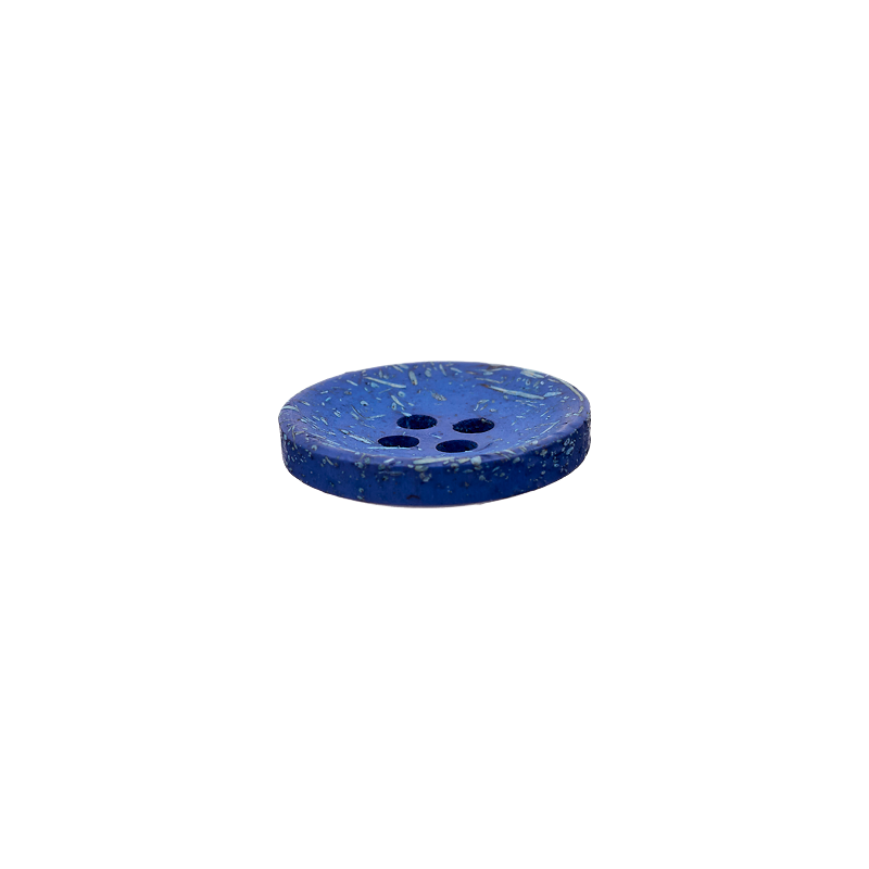 Coconut/polyester button 4-holes, recycled, 15mm, 20mm