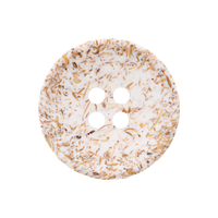 Coconut/polyester button 4-holes, recycled, 15mm, 20mm