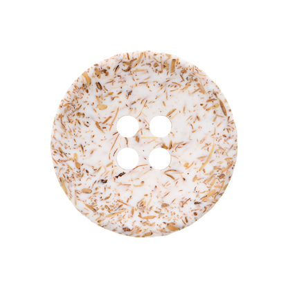 Coconut/polyester button 4-holes, recycled, 15mm, 20mm