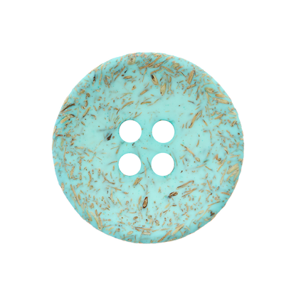 Coconut/polyester button 4-holes, recycled, 15mm, 20mm