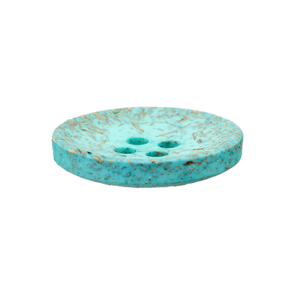 Coconut/polyester button 4-holes, recycled, 15mm, 20mm