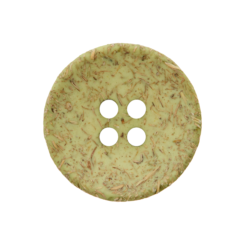 Coconut/polyester button 4-holes, recycled, 15mm, 20mm