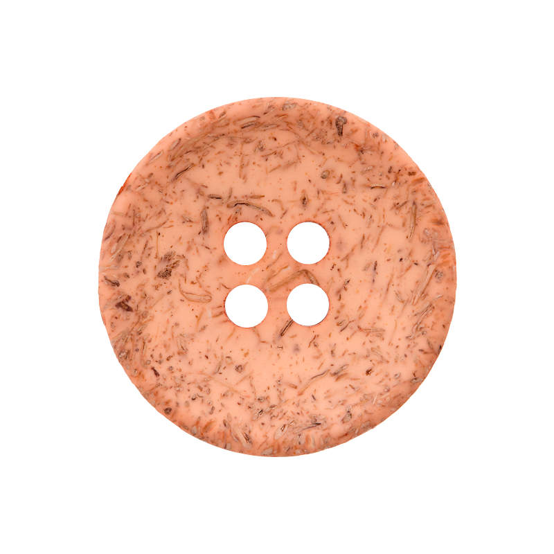 Coconut/polyester button 4-holes, recycled, 15mm, 20mm