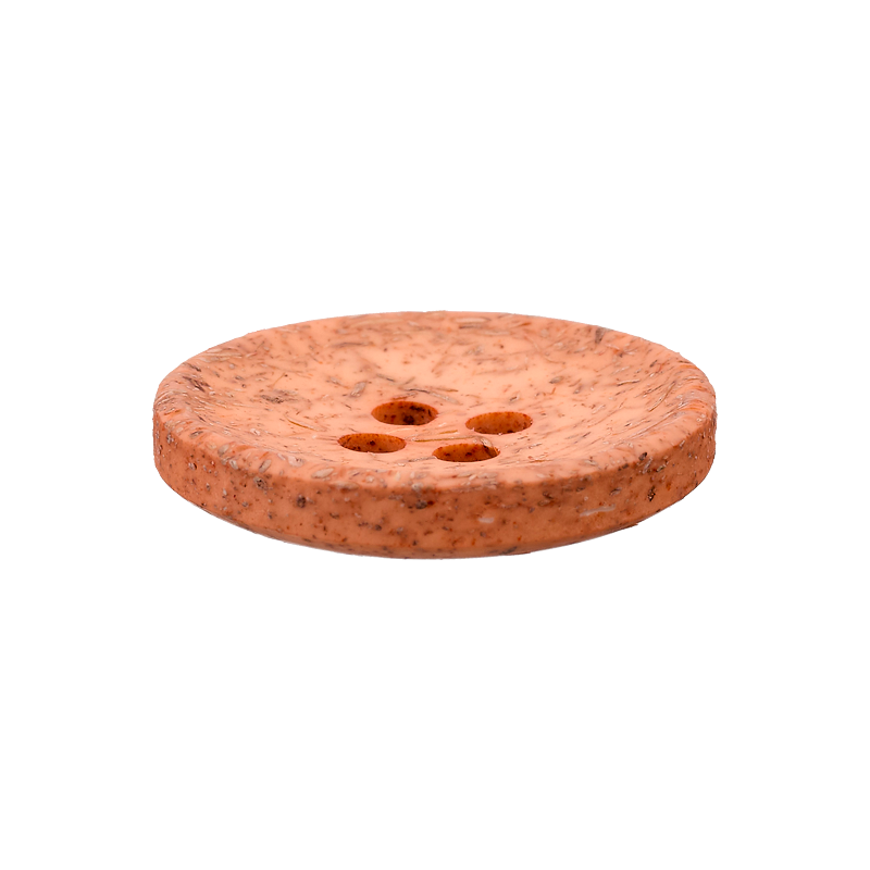 Coconut/polyester button 4-holes, recycled, 15mm, 20mm