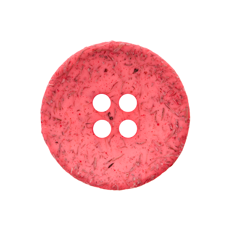 Coconut/polyester button 4-holes, recycled, 15mm, 20mm
