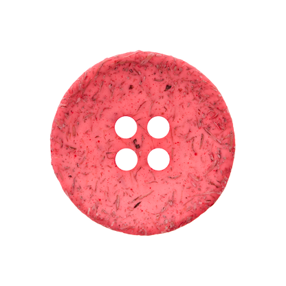 Coconut/polyester button 4-holes, recycled, 15mm, 20mm