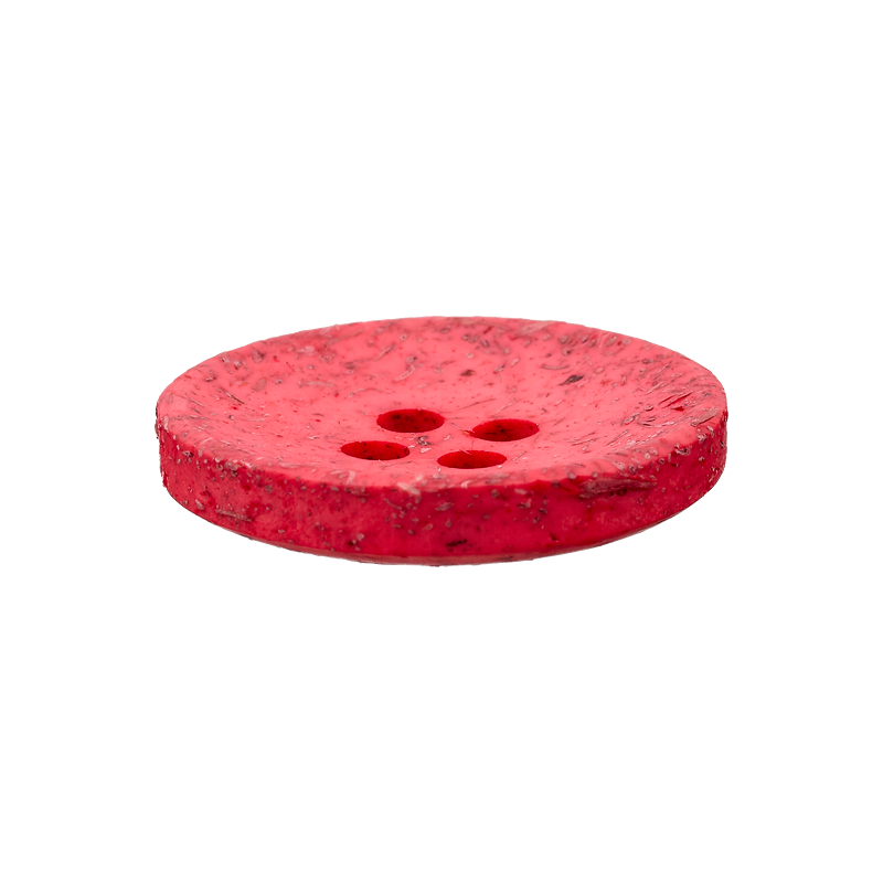 Coconut/polyester button 4-holes, recycled, 15mm, 20mm