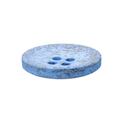Coconut/polyester button 4-holes, recycled, 15mm, 20mm