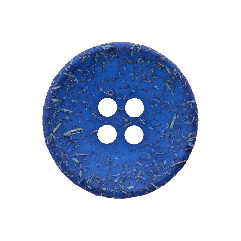 Coconut/polyester button 4-holes, recycled, 15mm, 20mm