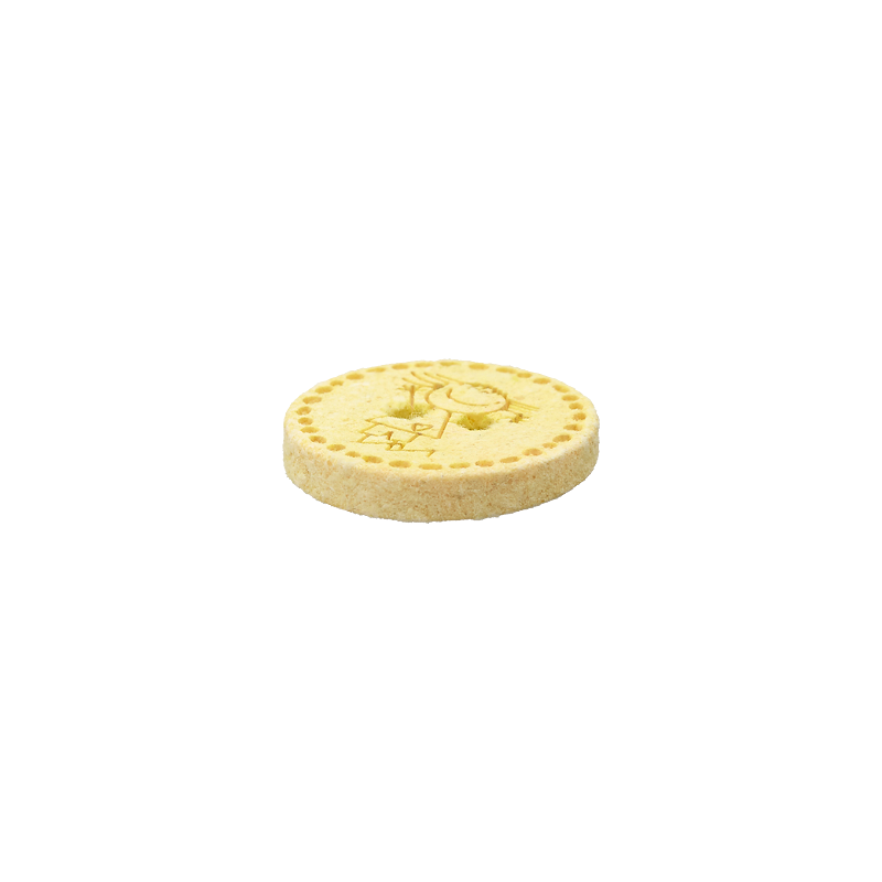Cotton/polyester button 2-holes, recycled, Girl, 15mm