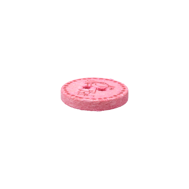 Cotton/polyester button 2-holes, recycled, Girl, 15mm