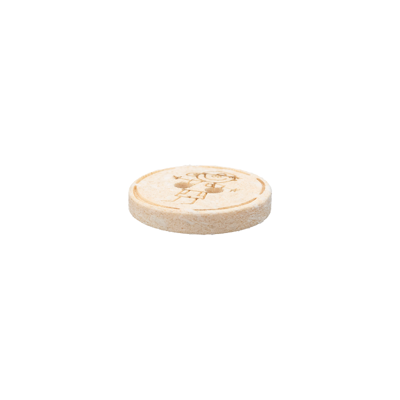Cotton/polyester button 2-holes, recycled, Boy, 15mm