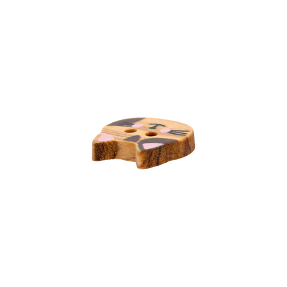 Wood button 2-holes, 15mm