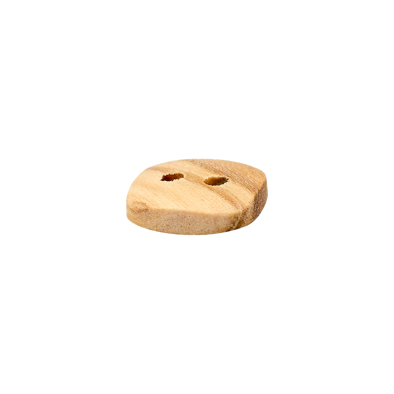 Wood button 2-holes, Square, 10mm,12mm,15mm,20mm beige