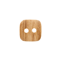 Wood button 2-holes, Square, 10mm,12mm,15mm,20mm beige