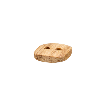 Wood button 2-holes, Square, 10mm,12mm,15mm,20mm beige