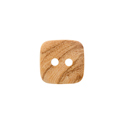 Wood button 2-holes, Square, 10mm,12mm,15mm,20mm beige