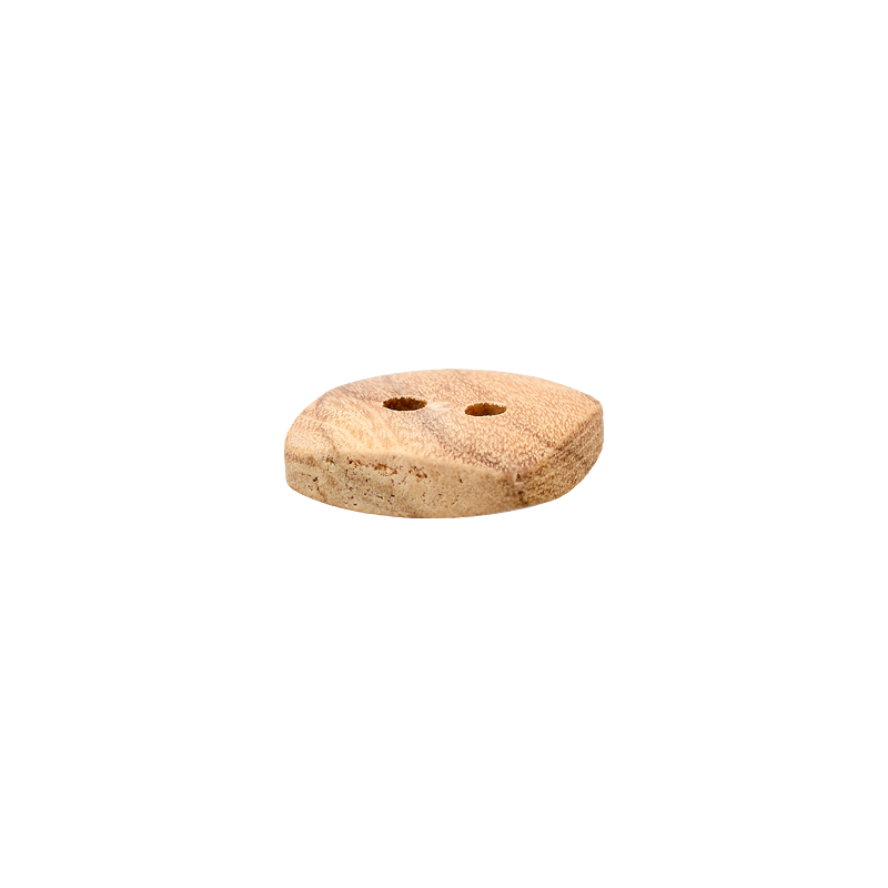 Wood button 2-holes, Square, 10mm,12mm,15mm,20mm beige