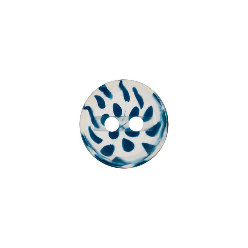 Polyester button 2-holes, speckled, 12mm,15mm,20mm
