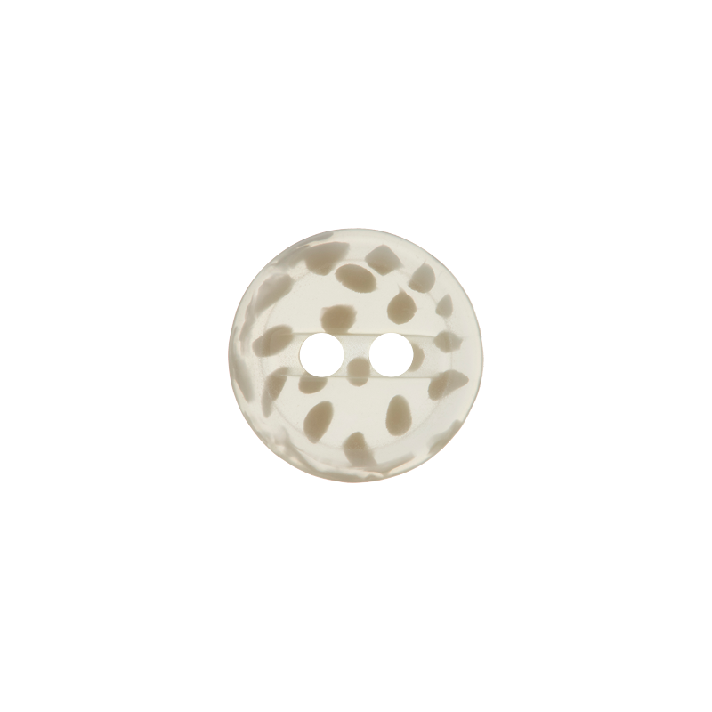 Polyester button 2-holes, speckled, 12mm,15mm,20mm