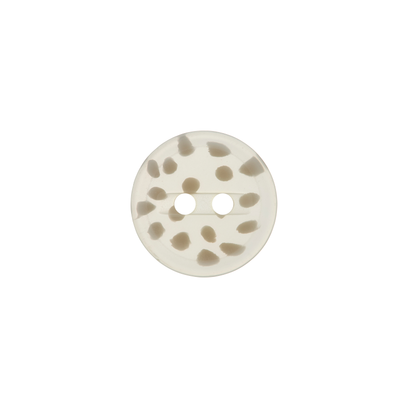 Polyester button 2-holes, speckled, 12mm,15mm,20mm