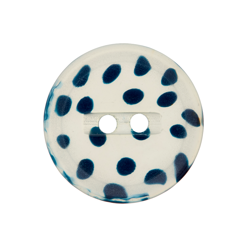 Polyester button 2-holes, speckled, 12mm,15mm,20mm