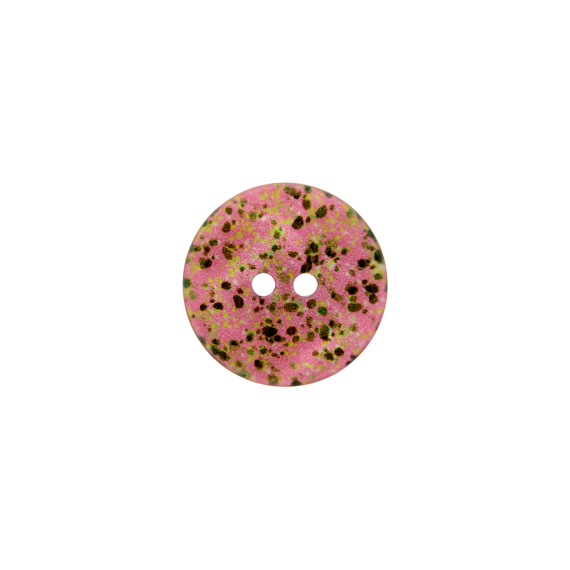 Polyester button 2-holes, Dots, 12mm,18mm,23mm