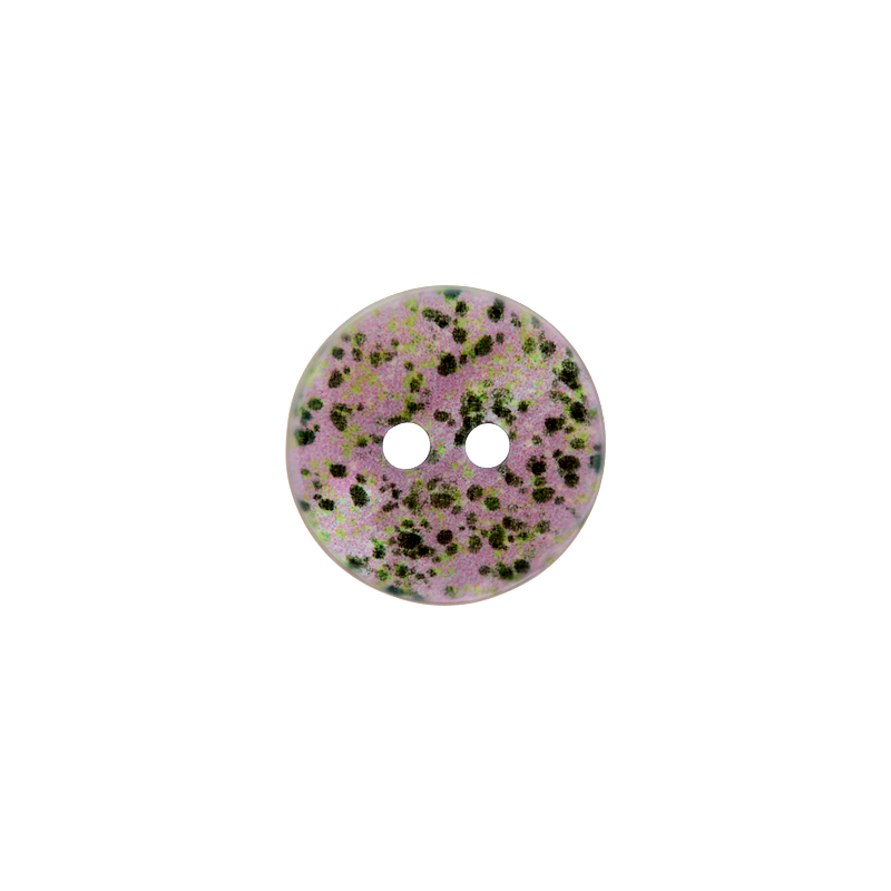 Polyester button 2-holes, Dots, 12mm,18mm,23mm