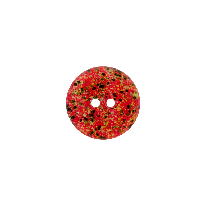 Polyester button 2-holes, Dots, 12mm,18mm,23mm