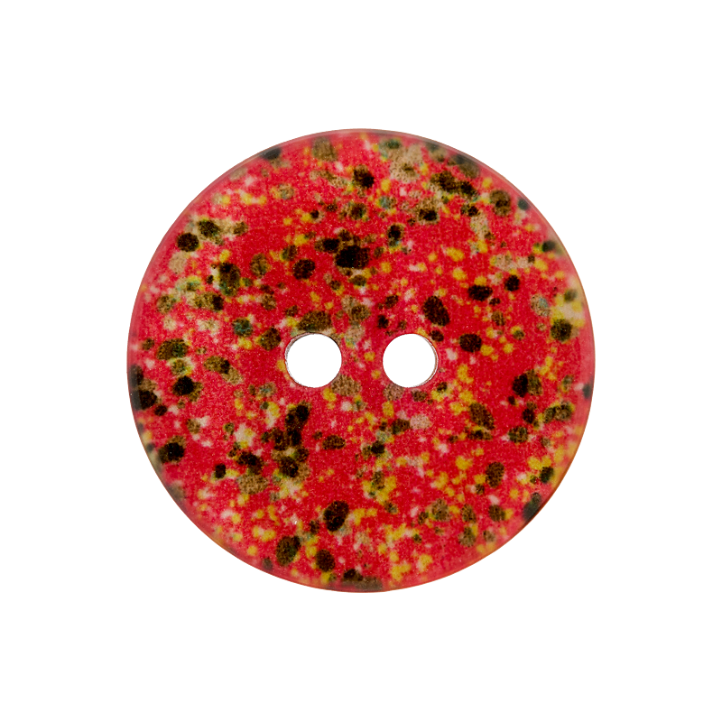 Polyester button 2-holes, Dots, 12mm,18mm,23mm