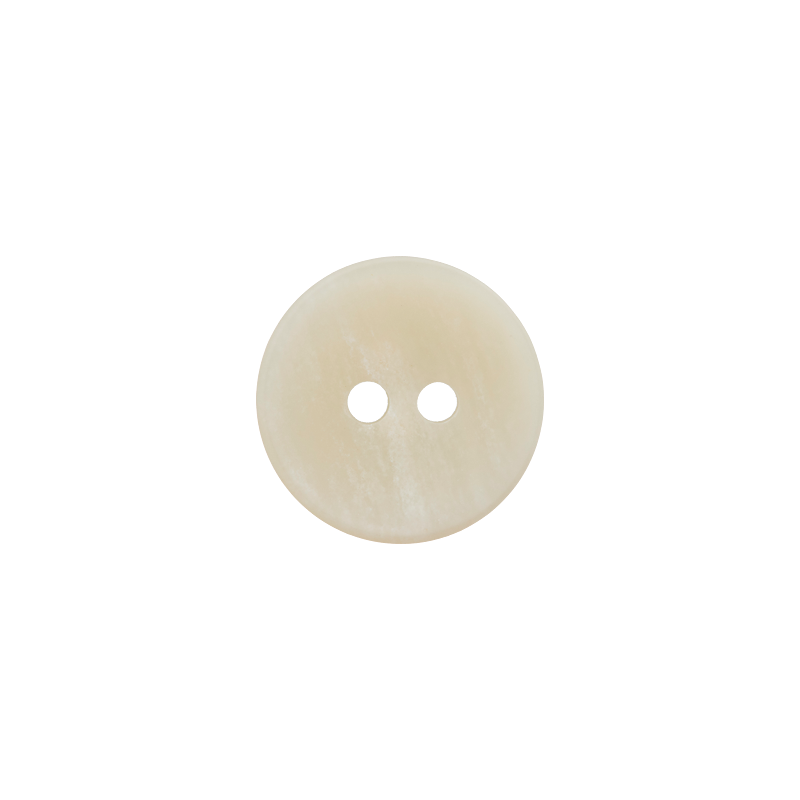 Paper/polyester button 2-holes, recycled, 15mm