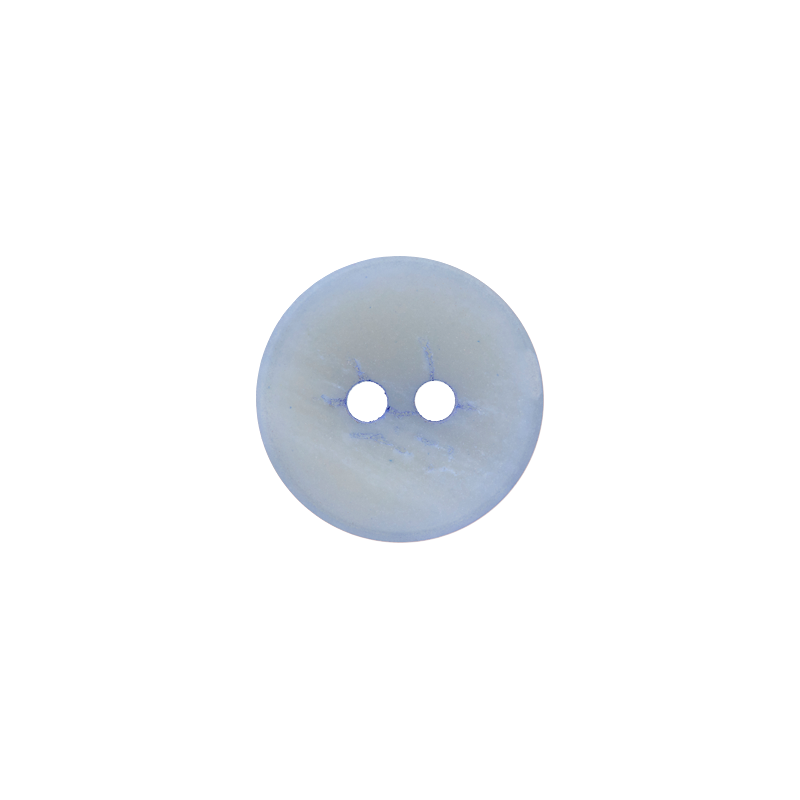 Paper/polyester button 2-holes, recycled, 15mm