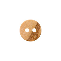 Wood button 2-holes, without border, 9mm,11mm
